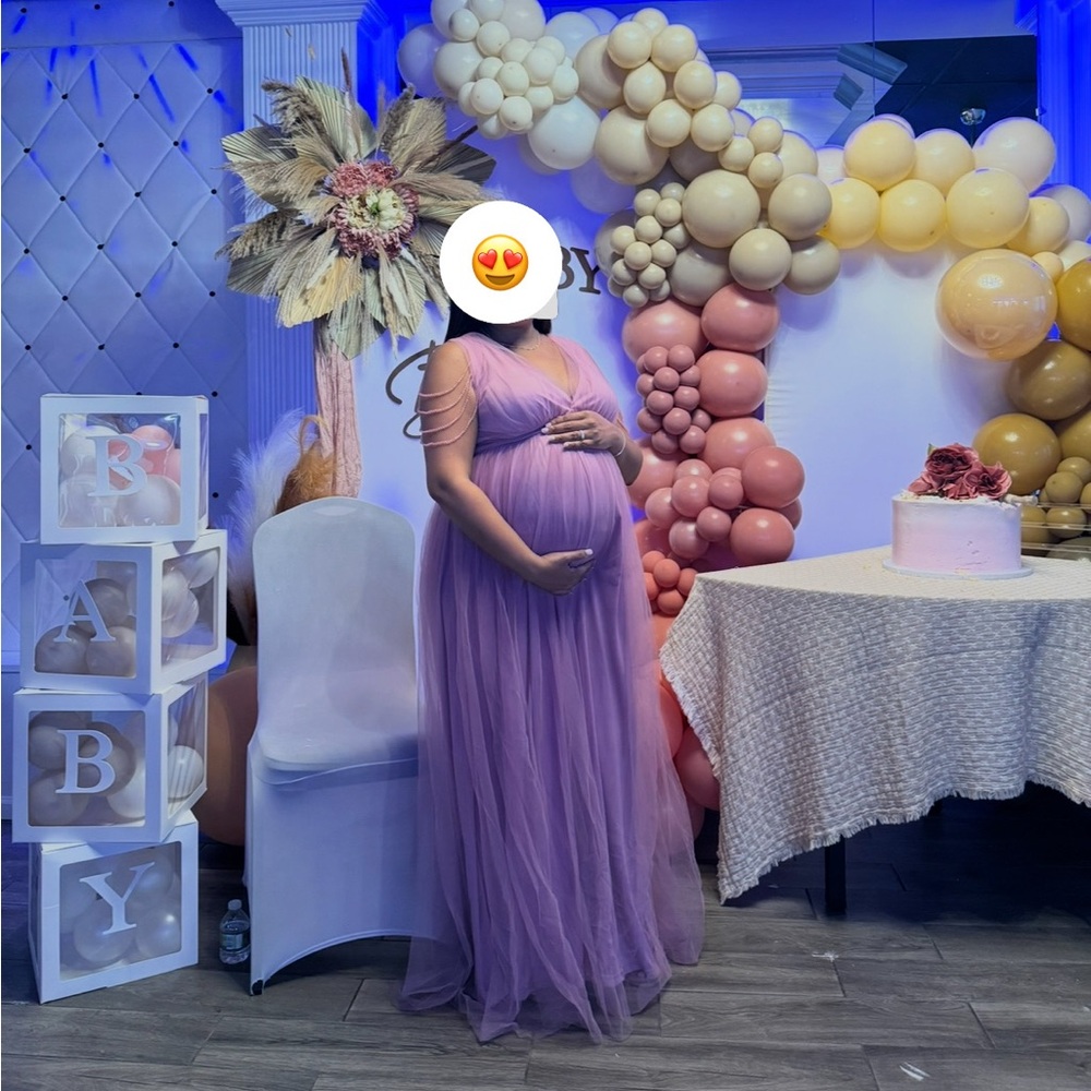 Lavender Maternity Dress